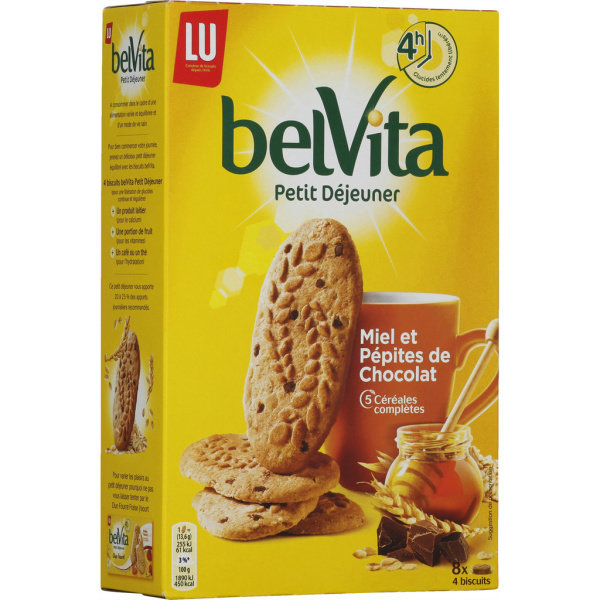 Biscuit petit déjeuner miel Belvita 435g sur