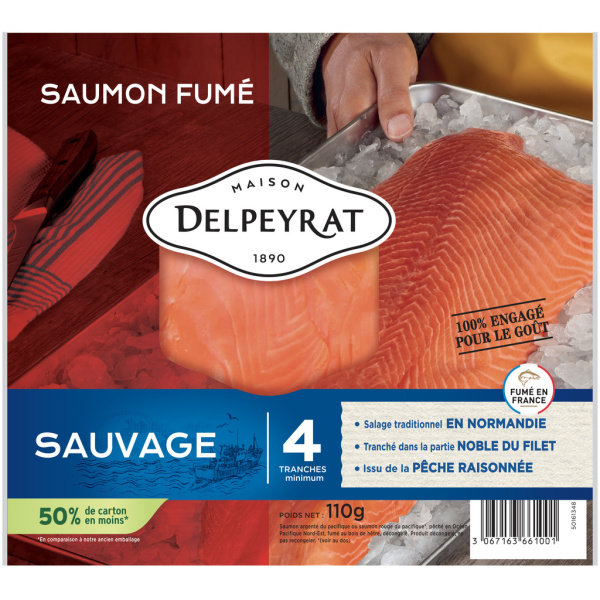 Saumon sauvage fumé 150 Gr VICI - PCB 10 pces