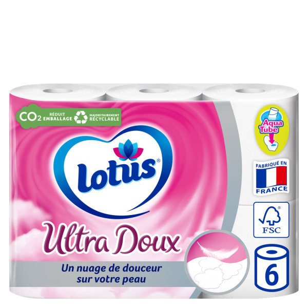 Papier toilette parfum songe d'été, Lotus (x 8)