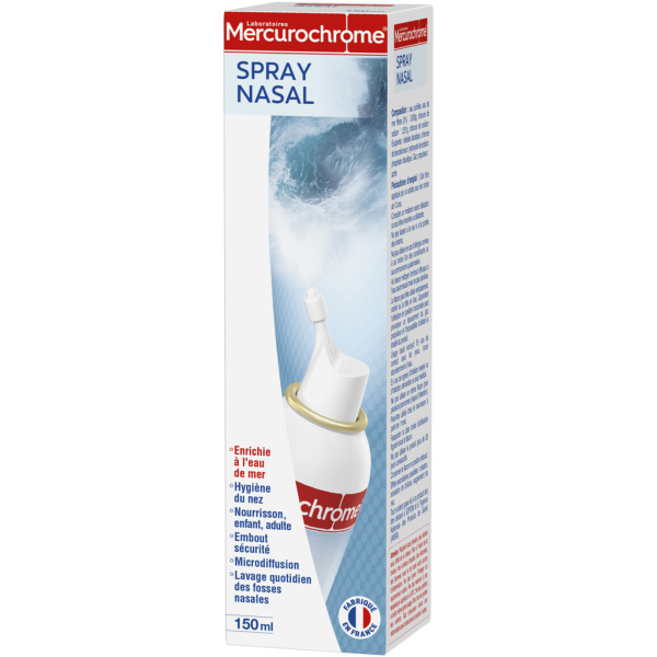 Mercurochrome, Douche nasale