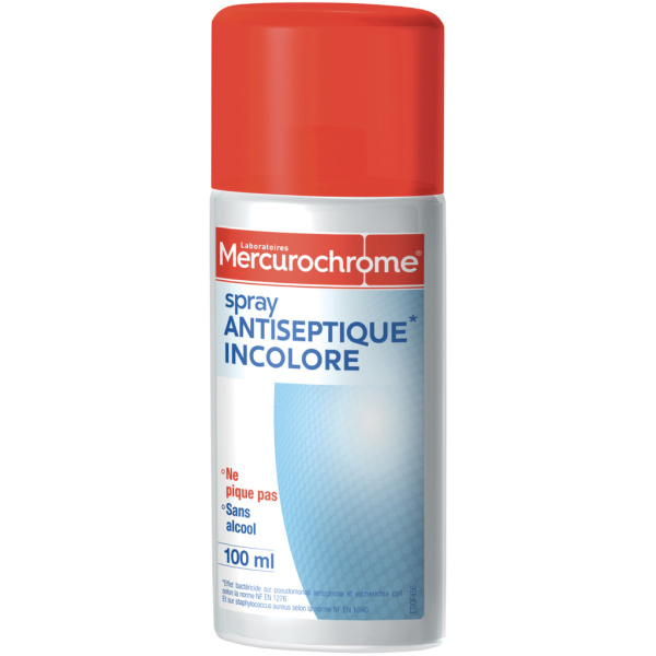 Spray Antiseptique Incolore Mercurochrome 100ml Sur Franprix Fr