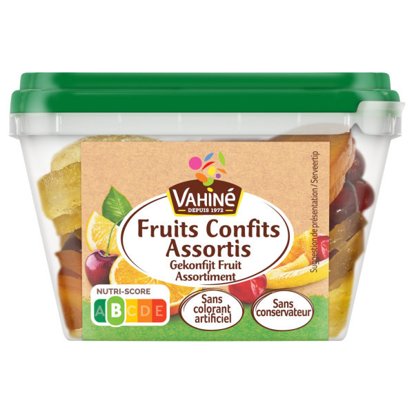 Assortiment fruits confits Vahiné 150g sur