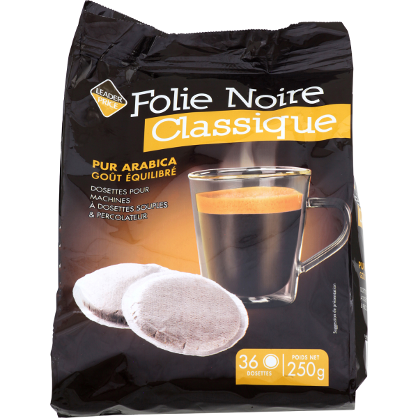 CARTE NOIRE Expresso N°8 Dosettes de café moulu compatible Senseo 36  dosettes 250g pas cher 