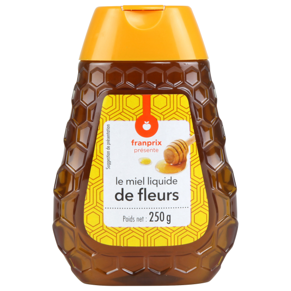 Miel de fleurs liquide squeezer franprix 250g sur