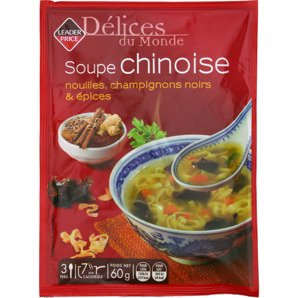 Knorr Soupe Déshydratée Chinoise Nouilles et Champignons Noirs