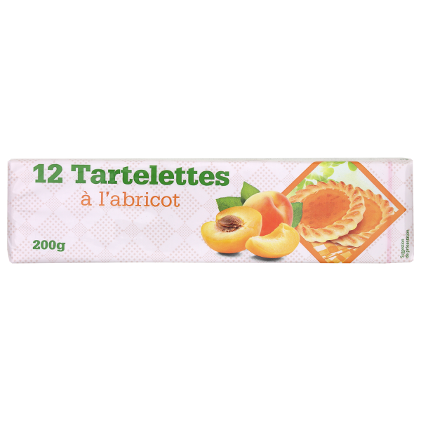Tartelettes abricot, Prix Mini (Lot de 2 x 200 g)