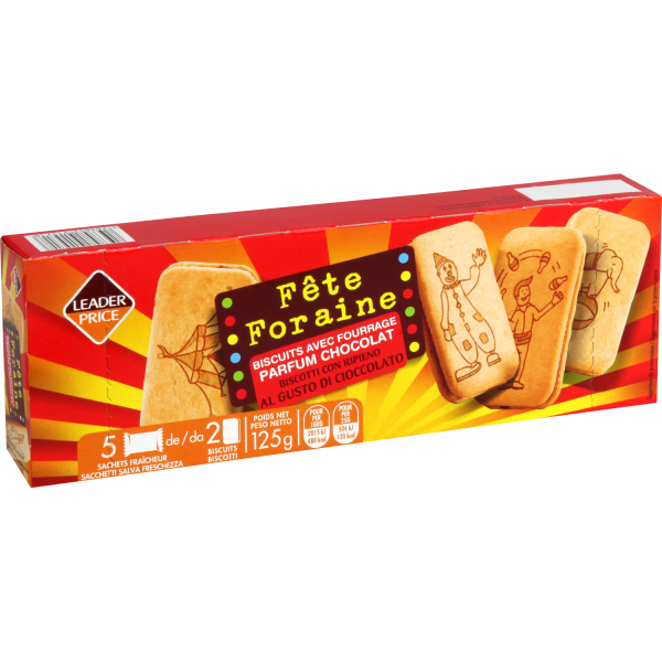 Biscuits Fourrés Au Chocolat Leader Price 125g Sur Franprix.fr