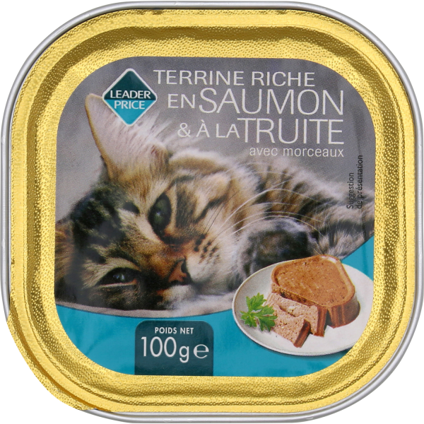 Pâtée pour chat Truite & Saumon
