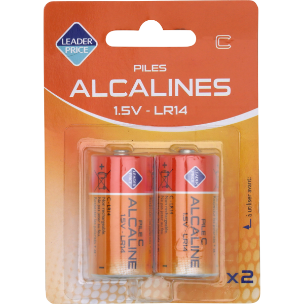 Pile Alcaline LR 14 C 1,5V - Viveonis boutique