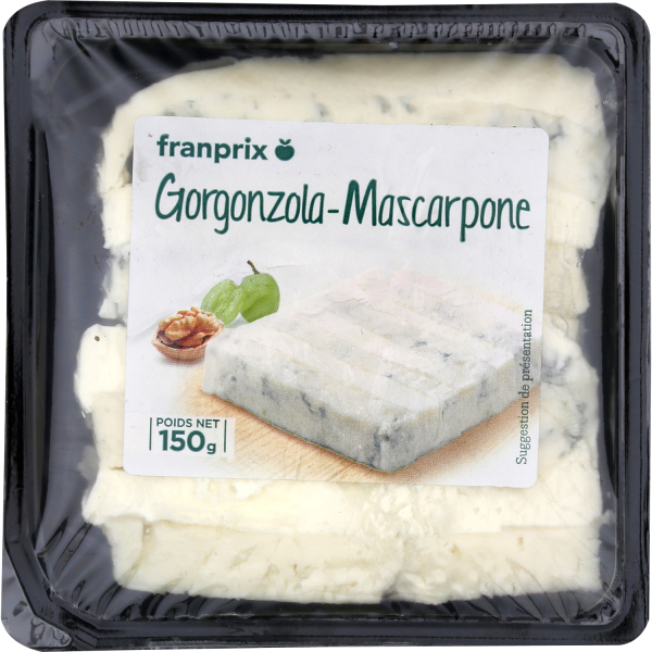 Gorgonzola Mascarpone franprix 150g sur franprix.fr