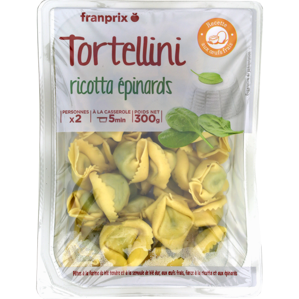 Tortellini Ricotta épinards Franprix 300g Sur Franprix.fr