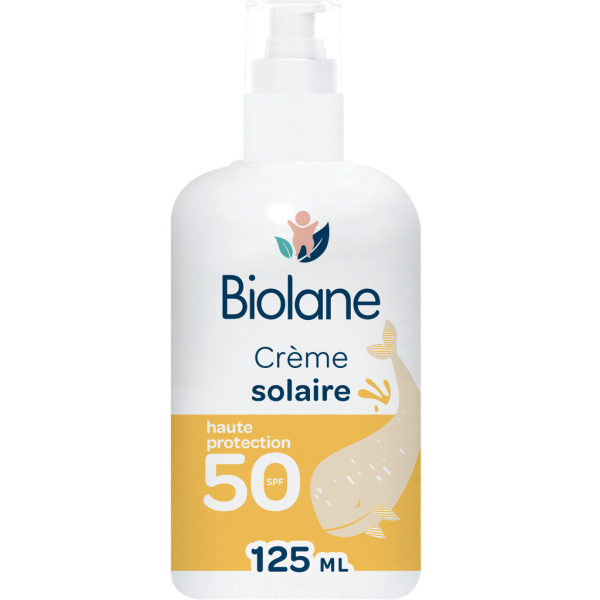 Crème solaire bébé Biolane 125ml sur