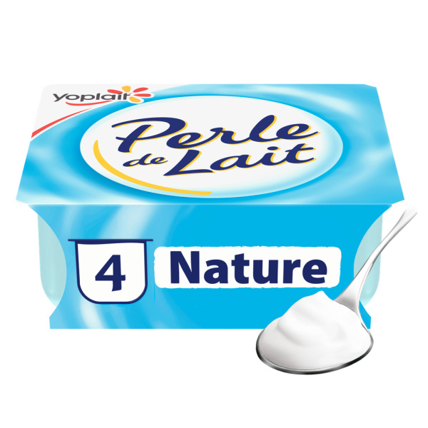 Yaourt nature perle de lait Yoplait 4x125g sur