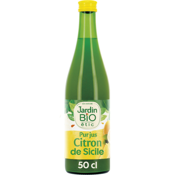 Pur jus de citron Bio Jardin biologique 50cl sur