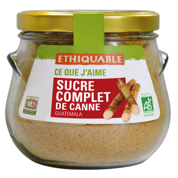 ETHIQUABLE Sucre complet de canne en poudre bio & équitable - 750 g