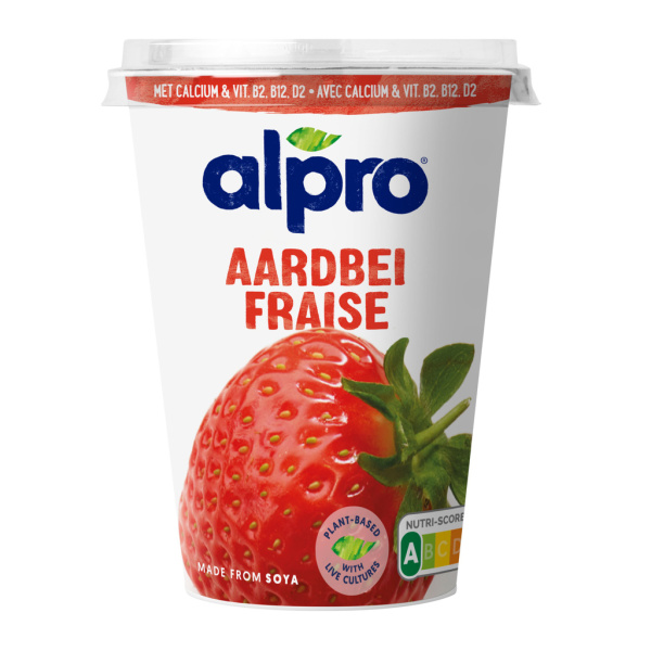Dessert végétal soja fraise, Alpro (500 g)