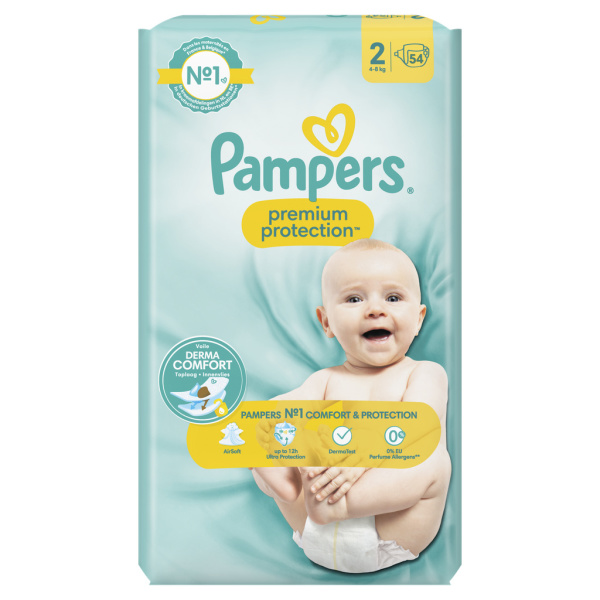 Couches Pampers Premium Protection - Taille 2 (4-8kg) - 30 couches Offrez à  votre enfant une protection optimale !